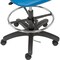 Global Industrial ESD Stool, Vinyl, Blue, 17 in - 25 in Seat Height, Armless Arms 695537BL - alternate 7